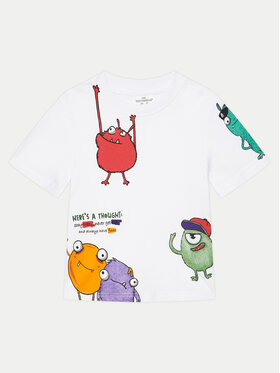 Coccodrillo Coccodrillo Тишърт WC5143212VBA Бял Regular Fit