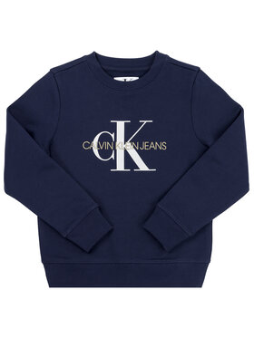 Calvin Klein Jeans Calvin Klein Jeans Majica dugih rukava Monogram Logo IU0IU00069 Tamnoplava Regular Fit