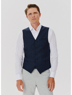 Pako Lorente Pako Lorente Kamizelka P24WP-8X-010 Granatowy Slim Fit