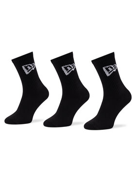 New Era New Era Sada 3 párů vysokých ponožek unisex Flag Crew 13113643 Černá