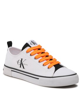 Calvin Klein Jeans Calvin Klein Jeans Trampki Low Cut Lace-Up Sneaker V3X9-80567-089 S Biały