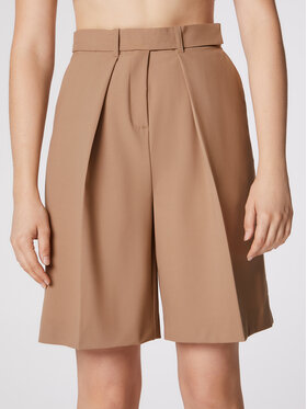 Simple Simple Short en tissu SKD006 Marron Regular Fit