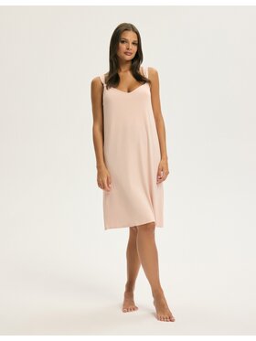 Esotiq Esotiq Koszula nocna 44091 Beżowy Regular Fit