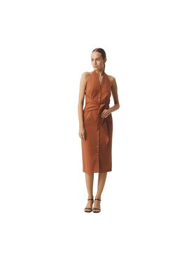 PINKO PINKO Sukienka codzienna Abito donna pat sl Czerwony Regular Fit