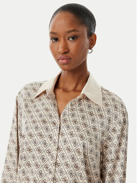 Guess Guess Риза W4YH47 WF1T2 Бежов Regular Fit