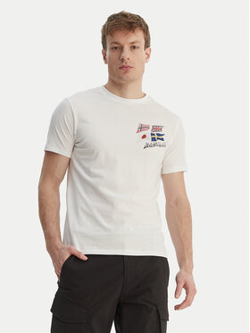 Napapijri Napapijri T-krekls S-Mahsa NP0A4FZB Balts Regular Fit