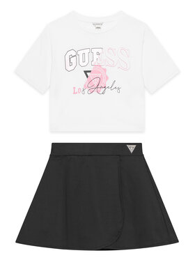 Guess Guess Set majica i suknja J5YG00 K6YW4 Bijela Classic Fit