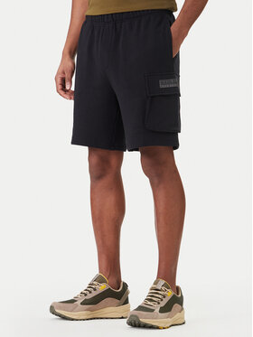 Napapijri Napapijri Športové kraťasy N-Box Logo Cargo NP0A4I59 Čierna Regular Fit