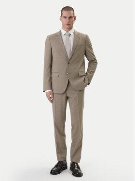 HUGO HUGO Kostiumas Henry/Getlin232X 50557616 Smėlio Slim Fit