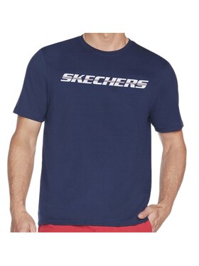 Skechers Skechers T-Shirt TS72-NVY Granatowy Regular Fit
