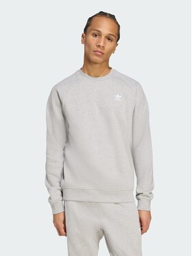 adidas adidas Longsleeve Trefoil Essentials Crew Szary Regular Fit