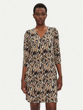 Fransa Fransa Rochie de zi 20612138 Bej Regular Fit