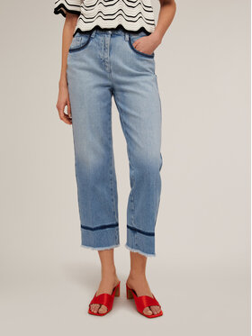 Motivi Motivi Jeansy P547Q003850N004 Turkusowy Cropp Fit