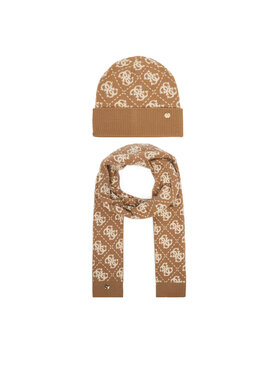 Guess Guess Набір Шарф і Шапка GFBOX WP6401 Бежевий