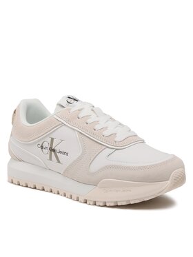 Calvin Klein Jeans Calvin Klein Jeans Sneakersy Toothy Runner Irregular Lines YM0YM00624 Biały