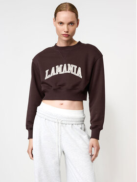 La Mania La Mania Felpa SASHA Marrone Classic Fit