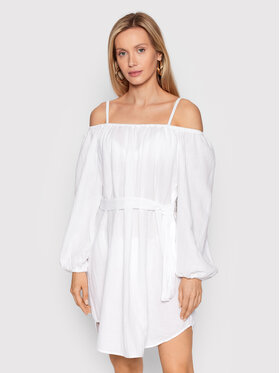 Seafolly Seafolly Letné šaty Double Cloth 54607-CU Biela Relaxed Fit