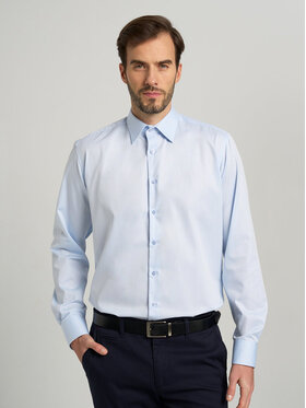 Willsoor Willsoor Koszula s47449 Niebieski Slim Fit