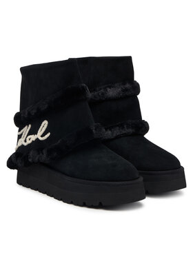 KARL LAGERFELD KARL LAGERFELD Sniega zābaki Skylar KL48652 Melns