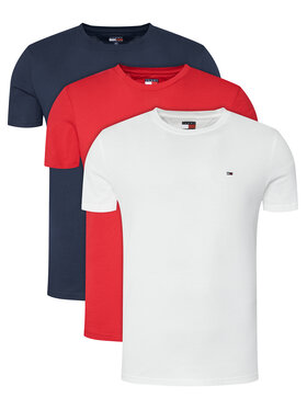 Tommy Jeans Tommy Jeans Komplet 3 t-shirtów DM0DM21579 Kolorowy Slim Fit