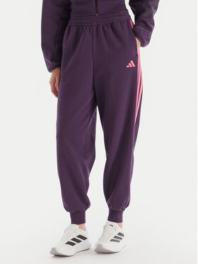adidas adidas Spodnji del trenirke Tiro 3-Stripes JM9072 Vijolična Loose Fit