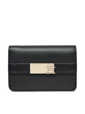 Tommy Hilfiger Tommy Hilfiger Portofel Mare de Damă Th Heritage Slim Med Wallet AW0AW16916 Negru