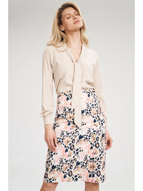 FIGL FIGL Blúzka M700 Béžová Regular Fit