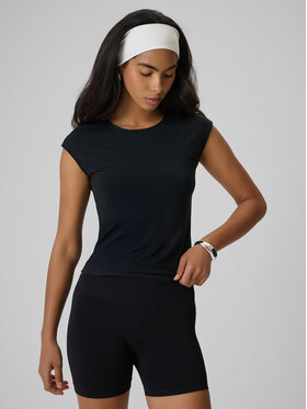 4F 4F Top ESSENTIAL 4 Czarny Slim Fit