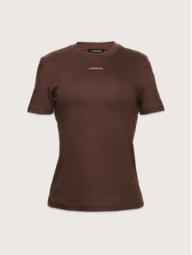 La Mania La Mania T-Shirt ANN Brązowy Classic Fit