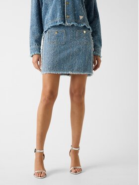 Guess Guess Mini sukně 180715 Modrá Classic Fit