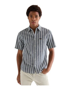 Wrangler Wrangler Camicia 112378121 Blu Regular Fit