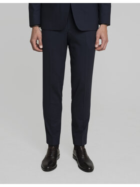 Borgio Borgio Spodnie garniturowe parma Granatowy Slim Fit