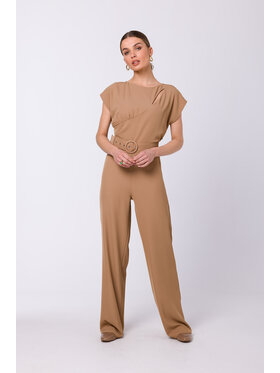 Stylove Stylove Kombinezon S339 Beżowy Regular Fit