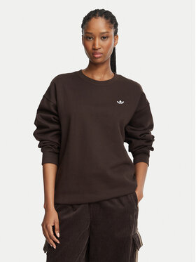 adidas adidas Bluza LL0424 Brązowy ciemny Oversize