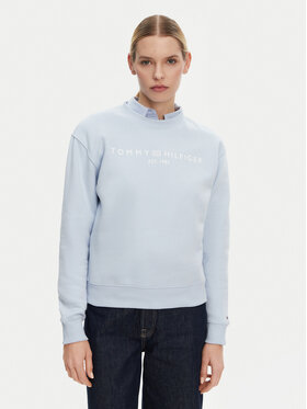 Tommy Hilfiger Tommy Hilfiger Bluză WW0WW39791 Albastru celest Relaxed Fit