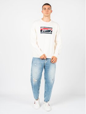 Tommy Hilfiger Tommy Hilfiger Sweter DM0DM13045 Biały Regular Fit
