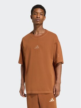 adidas adidas T-Shirt 151821 Brązowy Loose Fit