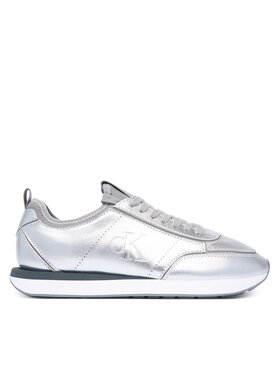 Calvin Klein Calvin Klein Tenisice Retro Runner Metallic HW0HW03287 Srebrna