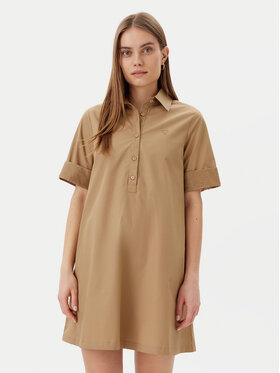 LOLA CASADEMUNT LOLA CASADEMUNT Рокля тип риза LS2516065 Бежов Regular Fit