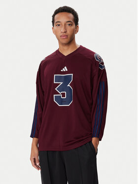 adidas adidas Longsleeve Stadium Jersey KF7318 Bordowy Loose Fit