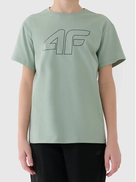 4F 4F T-shirt 4FJWSS25TTSHM2325-41S Verde Oversize