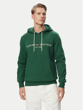 Tommy Hilfiger Tommy Hilfiger Džemperis Logo MW0MW11599 Tamsiai žalia Regular Fit