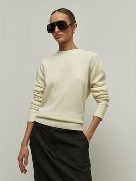 La Mania La Mania Maglione MELLOW Bianco Classic Fit