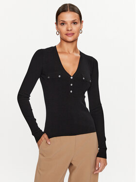Guess Guess Pulover W3YR31 Z2YN2 Črna Regular Fit