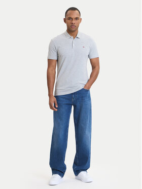 Napapijri Napapijri Polo Ealis NP0A4H8B Pelēks Regular Fit
