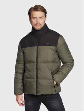 4F 4F Kurtka zimowa H4Z22-KUMP005 Zielony Regular Fit