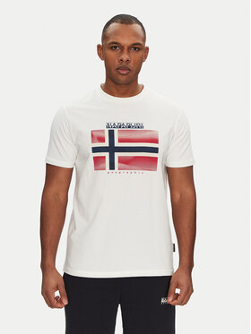 Napapijri Napapijri T-Shirt S-Lari NP0A4IE52061 Bílá Regular Fit