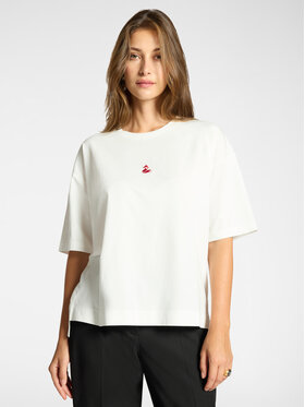 Elena Mirò Elena Mirò T-Shirt G054Z000705N011 Biały Boxy Fit