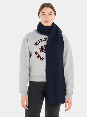 Tommy Hilfiger Šal Essential Flag Scarf AW0AW15348 Tamnoplava