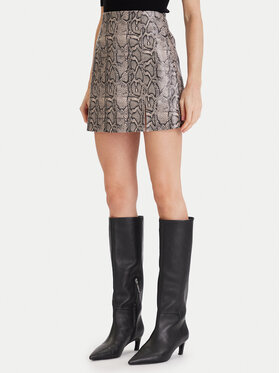 Vero Moda Vero Moda Sukně z imitace kůže Nelly 10336982 Béžová Slim Fit